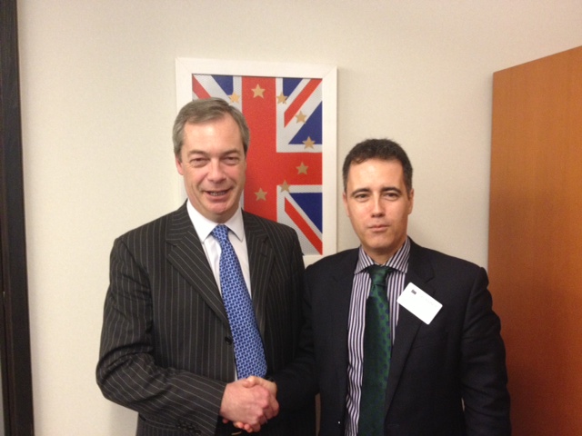 DCM with Nigel Farage, Leader of UKIP and MEP for the South East of England.JPG